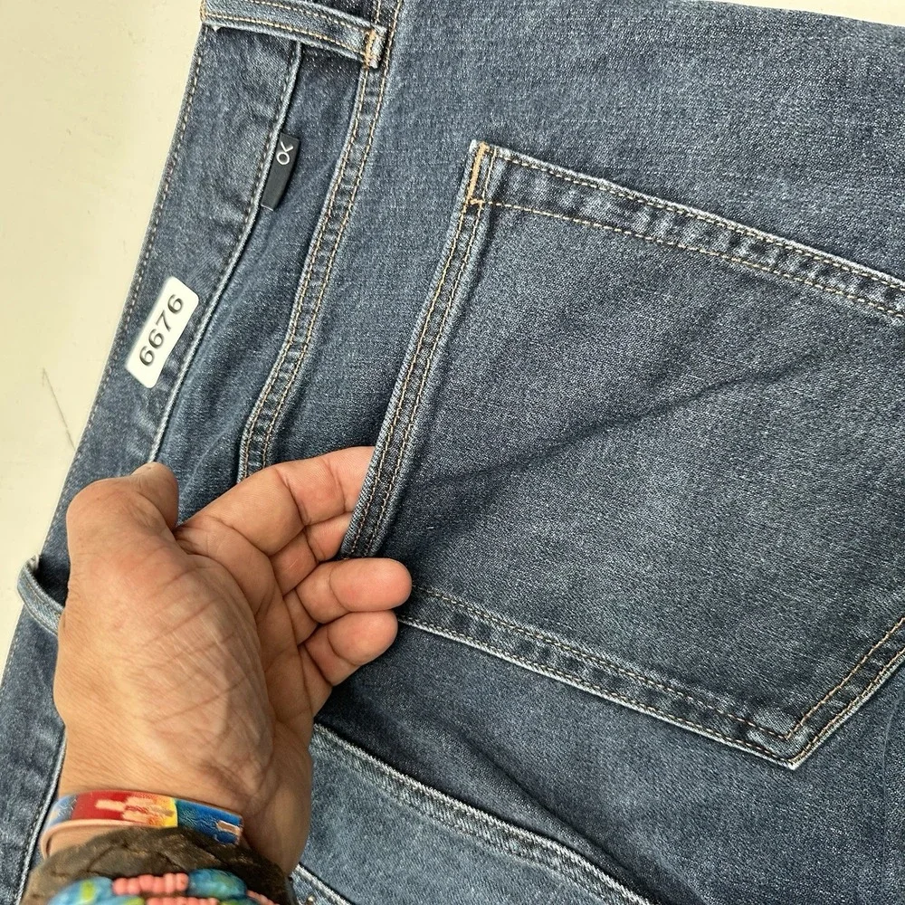 Outerknown SEA Local Straight Fit Jeans Men 36x32 Blue Medium Wash Denim Stretch